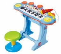 Синтезатор пианино со стульчиком и микрофоном BB45BD Пианино детское BB45BD - эт. . фото 4