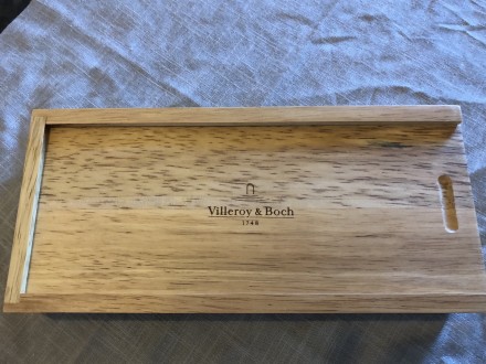 Набор 6 ножей для стейков Oskar Villeroy & Boch в фирменной бамбуковой коробке.. . фото 2