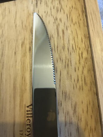Набор 6 ножей для стейков Oskar Villeroy & Boch в фирменной бамбуковой коробке.. . фото 5