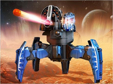 Радиоуправляемый робот-паук Space Warrior, стреляющий ракетами, со световыми и з. . фото 5