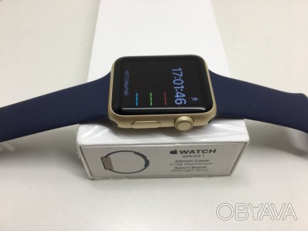 Новые Apple Watch Generation 2 Series 1, Size 42mm Gold Aluminum - Midnight Blue. . фото 1