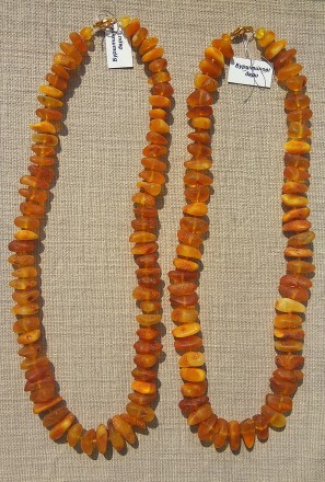 Ожерелье из натурального янтаря с бисером - самобытное и оригинальное произведен. . фото 7