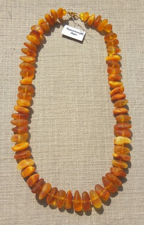 Ожерелье из натурального янтаря с бисером - самобытное и оригинальное произведен. . фото 5