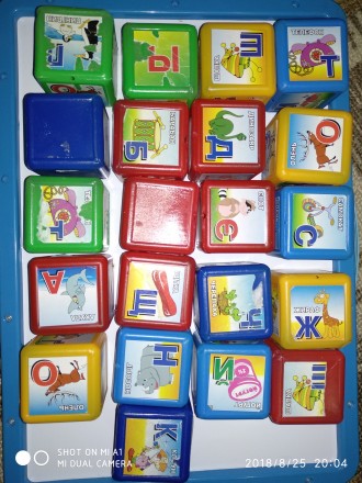 Продам кубики для изучения ребёнком букв, животных и предметов. Благодаря картин. . фото 3