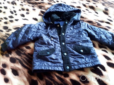 Продам детскую одежду  для  мальчика в хорошем состоянии:
Куртка синяя  Бемби н. . фото 1