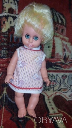 Лялька в дуже хорошому стані, 30см, виробництво ГДР 50ті роки. . фото 1