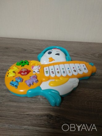 Музыкальная игрушка пианино для малышей. Издаёт также различные звуки животных.. . фото 1