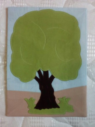 Текстильный коврик "Дерево" размером А5 развивает пространственное мышление, обу. . фото 2