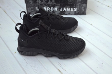 Кроссовки Nike Lebron XIV 14 Low Triple Black Dark Grey
в наличии размеры:
- U. . фото 6
