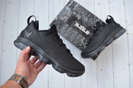 Кроссовки Nike Lebron XIV 14 Low Triple Black Dark Grey
в наличии размеры:
- U. . фото 2