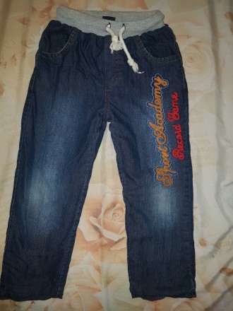 Продам зимние джинсы унисекс с утеплителем внутри в хорошем состоянии на возраст. . фото 7