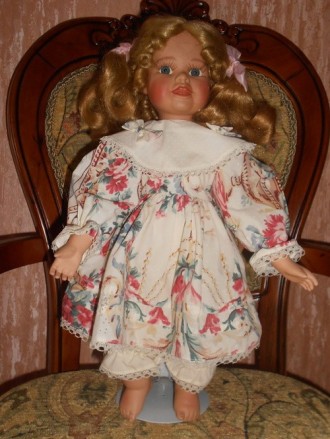 Фарфоровая кукла Ann-Cathrin Tchibo decore Porzellan, немецкой фирмы Deko-Puppe.. . фото 6