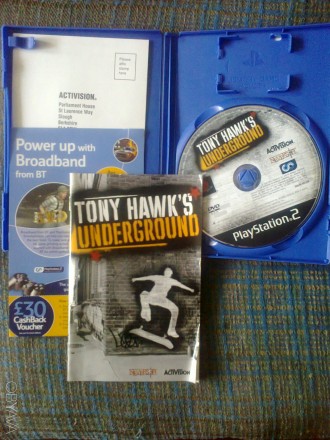 Продам три лицензионных игры для PS2: "Tony Hawk's Underground", "Tony Hawk's Un. . фото 3