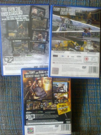 Продам три лицензионных игры для PS2: "Tony Hawk's Underground", "Tony Hawk's Un. . фото 6