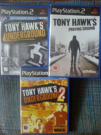Продам три лицензионных игры для PS2: "Tony Hawk's Underground", "Tony Hawk's Un. . фото 1