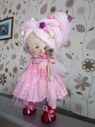 текстильная кукла под заказ. срок изготовления 7 дней. пошита из трикотажа.лицо . . фото 4