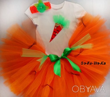 Карнавальный костюм "Морковка" для девочки идеально подойдет для фотосессии или . . фото 1