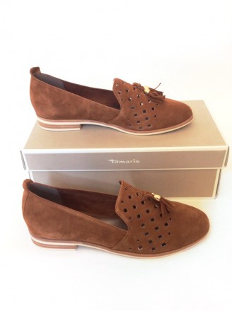 Туфли из мягкого натурального замша немецкого бренда Tamaris .
Привезены из США. . фото 7