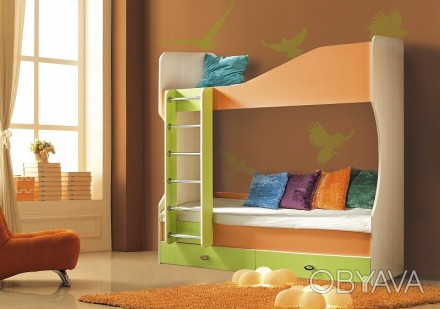Реализуется новая 2-хъярусная кровать "Моби" (2 варианта), со склада фабрики, пр. . фото 1