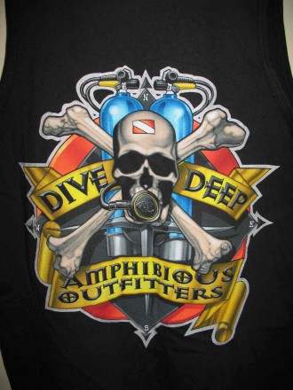 Стильная оригинальная футболка для дайверов, подводных охотников.
Футболка для . . фото 3