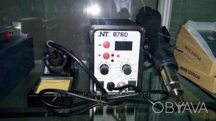 Паяльная станция BK-878D (фен+паяльник) - это мощная термовоздушная паяльная ста. . фото 1