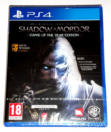 Продам диск для PlayStation 4 - Middle Earth Shadow of Mordor GOTY 

Есть такж. . фото 1