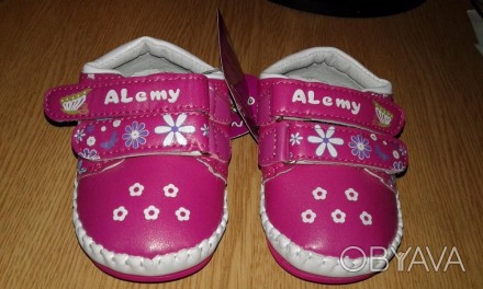 Пинетки фирмы Alemy Kids произведены из кожзаменителя, внутренняя часть из комби. . фото 1