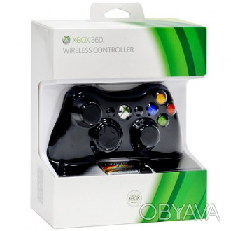 Беспроводной джойстик Xbox 360 Wireless Controller, оригинальные, новые, чёрного. . фото 1