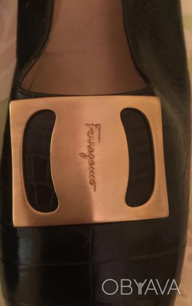 Шикарные классические туфельки от Salvatore Ferragamo, оригинал, натуральная кож. . фото 1