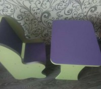 Новый детский стол и стульчик, для еды для игор, для рисования! Изготовлен из вы. . фото 6