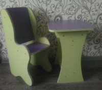 Новый детский стол и стульчик, для еды для игор, для рисования! Изготовлен из вы. . фото 4
