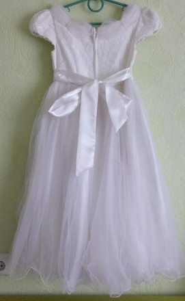 Продам очень красивое белое платье My girl на девочку 8-9лет,одевали один раз,дл. . фото 3