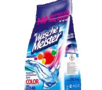 Немецкий стиральный порошок Wasche Meister color можно использовать для стирки ц. . фото 2