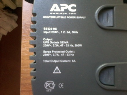 Блок бесперебойного питания APC Back-UPS ES 525.(Без батареи)
Блок полностью ра. . фото 6